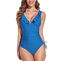 AONTUS One Piece Swimsuits for Women Tummy Control Swimwear Bathing Suits