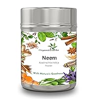 Pure Herbal, Ayurvedic Indian Rannet , Withania Coagulans, Good for Health (Tin Box, Neem Leaf Powder 10.5 Ounce /300g)