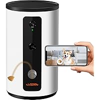 WOPET Dog Camera D01 Plus: 5G WiFi Pet Camera with Treat Tossing, 1080P HD with Night Vision for Pet Viewing, Two Way Audio Communication Designed for Dogs and Cats, Monitor Your Pet Remotely