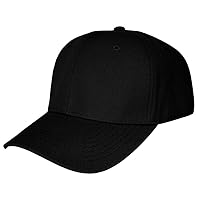 TOP HEADWEAR Blank Fitted Curved Cap Hat