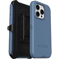 OtterBox iPhone 15 Pro Case, Defender Shockproof Drop Proof Ultra Tough Protective Case 5X Military Standard Tested - Blue