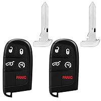 Smart Key Fob Replacement Remote Fit for 2014 2015 2016 2017 2018 2019 2020 2021 2022 Je-ep Grand Cherokee, 5-Btn 433 MHz #M3N40821302 68143505AC 68143505AA with Door Key