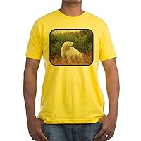 Fitted T-Shirt Polar Bear on Canadian Tundra - Sunshine, Large
