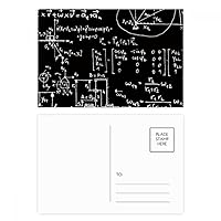 Matrix Mathematical Formulas Science Calculus Postcard Set Birthday Mailing Thanks Greeting Card