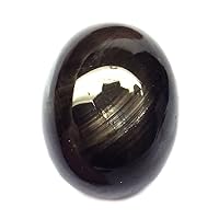 4.22 Ct. Natural Oval Cabochon Black Star Sapphire Thailand Loose Gemstone