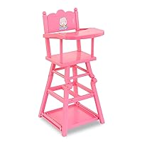 Corolle Baby Doll High Chair - 2-in-1 Design fits 14