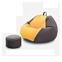 Lazy Couch Bean Bag Tatami Lazy Chair Small Bedroom Balcony Ground Single Small Sofa ( Color : D , Size : 110*130CM )