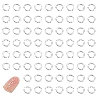 UNICRAFTALE 200 Pcs Open Jump Rings 3 mm 925 Sterling Silver Round Rings Jump Rings Metal Connectors for DIY Jewelry Crafting and Keychain Accessories Earring Bracelet Pendant Choker Making