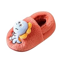 M 1 Dinosaur Slippers For Kids Memory Foam Comfy House Shoes Girls Boys Bedroom Home Slippers Toddler Fuzzy Slipper