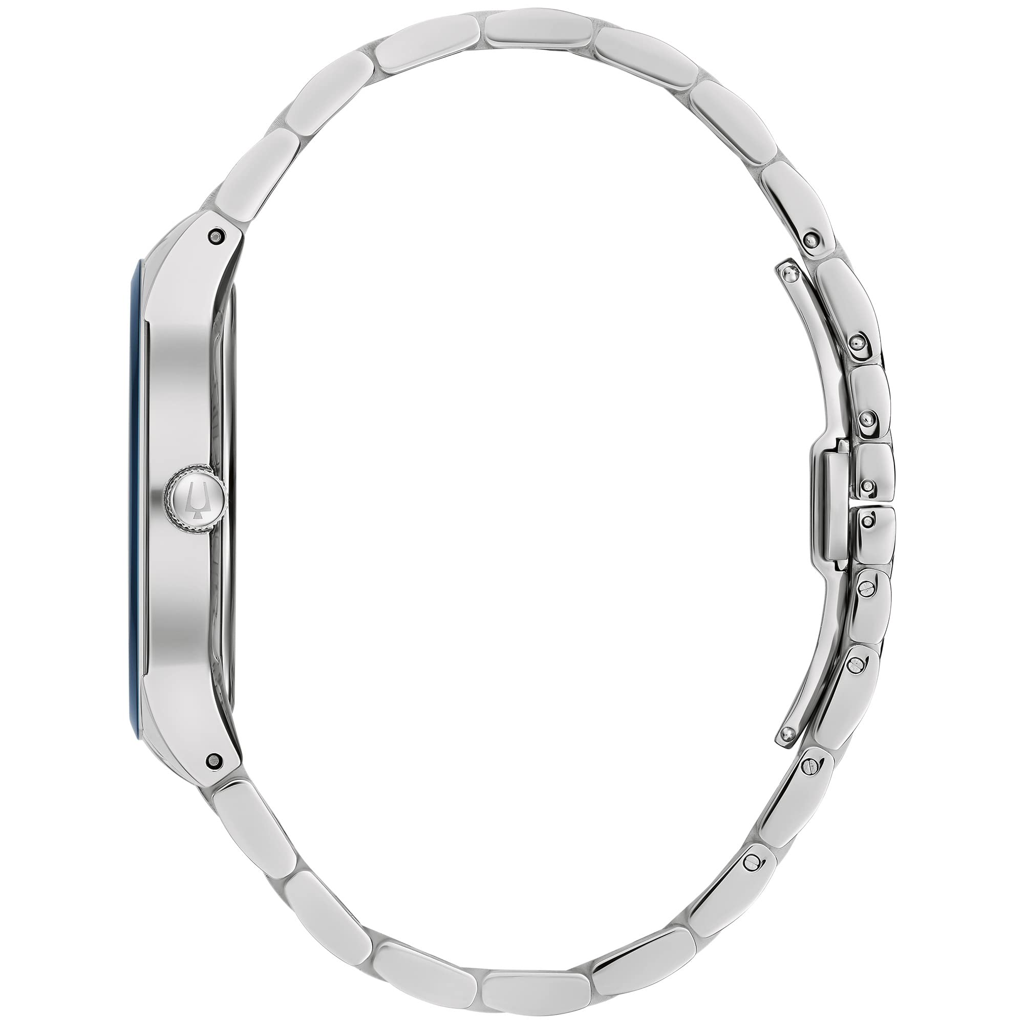 Bulova Men's Multi-Function 3-Hand Quartz Watch with Diamond Dial, Edge to Edge Crystal