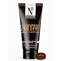 NUTRIGLOW Natural's Raw Irish Lightweight Coffee Body Lotion for best skin -100gm