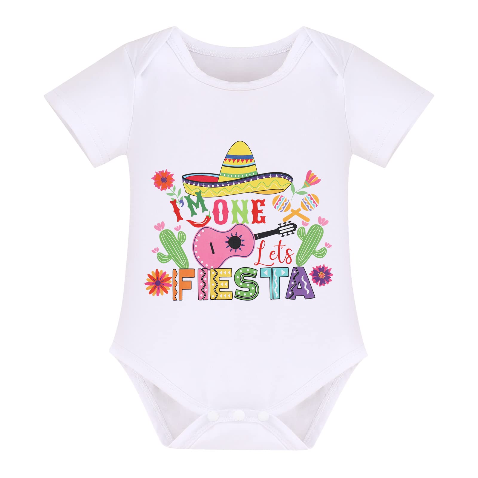 IMEKIS Baby Girl My First Cinco De Mayo Outfit Romper + Rainbow Tutu Skirt + Mexican Sombrero Hat Birthday Cake Smash Clothes