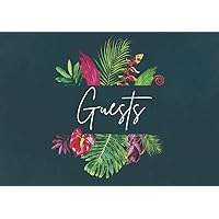 Wedding Guest Sign In Book: Tropical Destination Guestbook for Marriage Ceremony or Wedding Reception