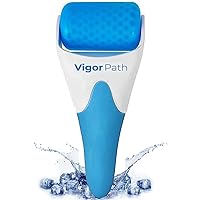 VIGOR PATH Ice Roller for Face, Eyes & Skin Care - Womens Gifts for Relaxation, Pain Relief & Anti-Aging - Face Roller Massager for Puffiness, Wrinkles & Migraine (Blue)