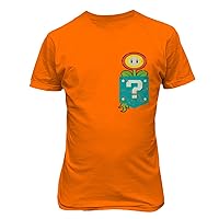 New Graphic Tee Mario Shirt Fire Flower Pocket Men's T-Shirt