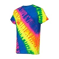 Tilt Tie Dye T-Shirt - Flo Rainbow - L