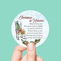 30PCS Stickers Christmas in Heaven Sticker, Cardinals Bird Vinyl for Cars Laptops, Guitar, Water Bottles Envelope Seals & Goodie Bags Holiday Party Suppliesplies
