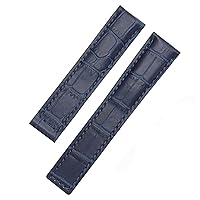 Genuine Leather watchband For TAG heuer Wrist band blue Black brown bracelet 19mm 20mm 22mm with folding clasp leather straps