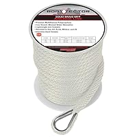 Extreme Max 3006.2054 BoatTector Solid Braid MFP Anchor Line with Thimble - 3/8