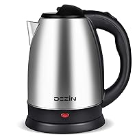 Electric Kettle Upgraded, BPA Free 2L Stainless Steel Tea Kettle, Fast Boil Water Warmer with Auto Shut Off and Boil Dry Protection Tech for Coffee, Tea, Beverages