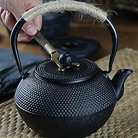 Cast Iron Tea Potsiron Teapot Teapot with Stainless Steel Filter Cast Iron Teapot Filter Set Loose Tea and Teabags Tea Pot for Stove Top Exquisite Teapot