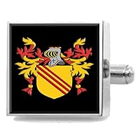 Bentley England Family Crest Surname Coat of Arms Cufflinks Personalised Case