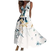 Spring Mini Dress V Neck Wrap Dress for Women Sleeveless Tropical Dresses for Women Summer Sundresses for Women 2024