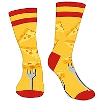 AGRIMONY Funny Socks for Men Women Teens-3D Printed Mens Fun Novelty Cute Dress Socks Food Socks Gifts