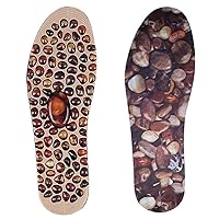 Cobblestone Massage Insoles Foot Massage Insoles Therapy Acupressure Foot Pad Reflexology Foot Decompression Insole for Men Women L