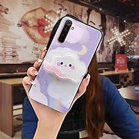Cute Protective Lulumi Phone Case for Oppo Realme 6 Pro, Soft Case Foothold Waterproof Cartoon Cover TPU Glisten Back Cover Armor case Cartoon Durable Silicone Drift Sand