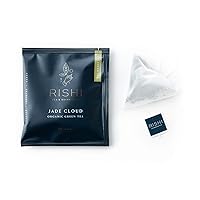 Rishi Tea Jade Cloud Green Tea | USDA Organic Direct Trade Sachet Tea Bags, Certified Kosher Caffeinated Tea with Antioxidants | 50 Count (Pack of 1)