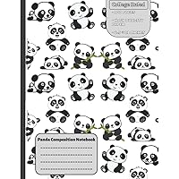 The Panda composition Notebook: Composition Notebook For Students, Teachers, Composition Notebook College Ruled, Notebooks for School
