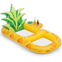 MoNiBloom 2-in-1 Inflatable Pool Floats Adult Giant Pool Floaties with Detachable Cup Holder Fruit Water Lounger Pool Rafts for Summer Swimming Party Lake Beach