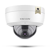 4K 8MP PoE IP Camera, Human Vehicle Detection, 2.8mm Lens, 98ft EXIR2.0 Night Vision, WDR, IK10/IP67, Plug and Play Compatible for Hikvision and Other NVR/Blue Iris, Synology, NDAA Compliant