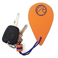 SwimCell Floating Keyring for Boat Keys. Floats 60gm in Water - 3 Times More Than A Marine Cork! Key Float Nautical Keychain Sailing Gift. Key Buoy For Action Camera & Phone Case- Orange