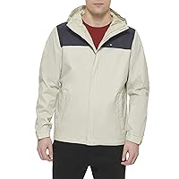 Tommy Hilfiger Men's Lightweight Breathable Waterproof Hooded Jacket