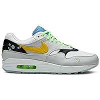 Nike CW6031-100 Air Max 1 Daisy Shoes, Casual Sneakers, Low Cut, White, Yellow, Black