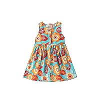 Toddler Baby Kids Girl Dresses Short Sleeveless Floral Summer Beach Dress Casual Clothes Sleeveless Baby Flower