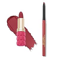 Milani Color Fetish Lipstick and Understatement Lipliner Bundle - Petal & Desert Rose