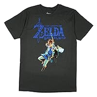 Nintendo The Legend of Zelda Breath of The Wild Men's Link Jump Bow Shot T-Shirt