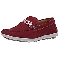 Driver Club USA Unisex-Child Boys/Girls Leather Luxury Fashion Driving Loafer with Grow Grain Detail