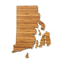 The Original Rhode Island State Shaped Serving & Cutting Board. (As Seen in O Magazine, Good Morning America, Real Simple, Brides, Knot.) Made in the USA from Organic Bamboo, Large 15