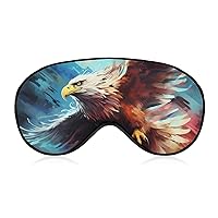 Flying Eagle Sleep Eye Mask Soft Blindfold Eye Cover with Adjustable Strap Night Eyeshade for Men Women