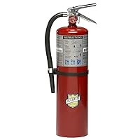 Buckeye 11340 ABC Multipurpose Dry Chemical Hand Held Fire Extinguisher with Aluminum Valve and Wall Hook, 10 lbs Agent Capacity, 5-1/8