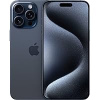 Apple iPhone 15 Pro Max, 1TB, Blue Titanium - T-Mobile (Renewed)