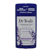 Dr Teal's Aluminum Free Deodorant - Lavender - Paraben & Phthalate Free - 2.65 oz