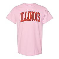 UGP Campus Apparel Illinois Fighting Illini Mega Arch, Team Color T Shirt