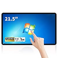 21.5 inch Touch Screen All-in-One Industrial PC, i7, 8GB RAM, 256G ROM, 16:9 FHD 1080P, Windows 10, Smart Board for Classroom, Meeting & Game, USB, VGA & HD-MI Monitor
