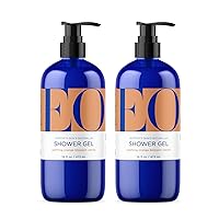 Shower Gel Body Wash, 16 Ounce (Pack of 2), Orange Blossom and Vanilla, Organic Plant-Based Skin Conditioning Cleanser with Pure Essentials Oils