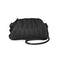 ECLINCO Quilted Dumpling Bag For Women Soft Cloud Clutch Purse Small Crossbody Shoulder Bags Leather Ruched Hobo Handbag